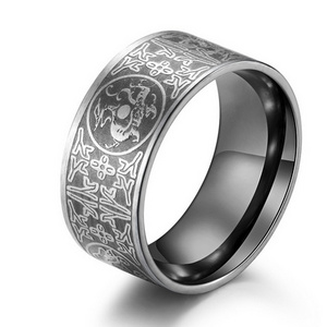 GWTNN OEM Anillo De Titanium Engraved Men Mexican China Ring