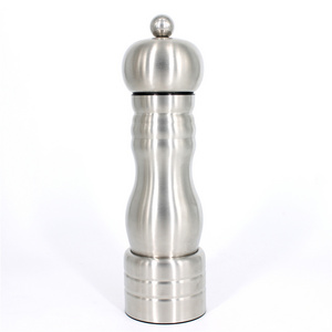 hot sell premium quality manual salt and pepper mill pepper grinder with ceramic burr spice mill stainless steel body