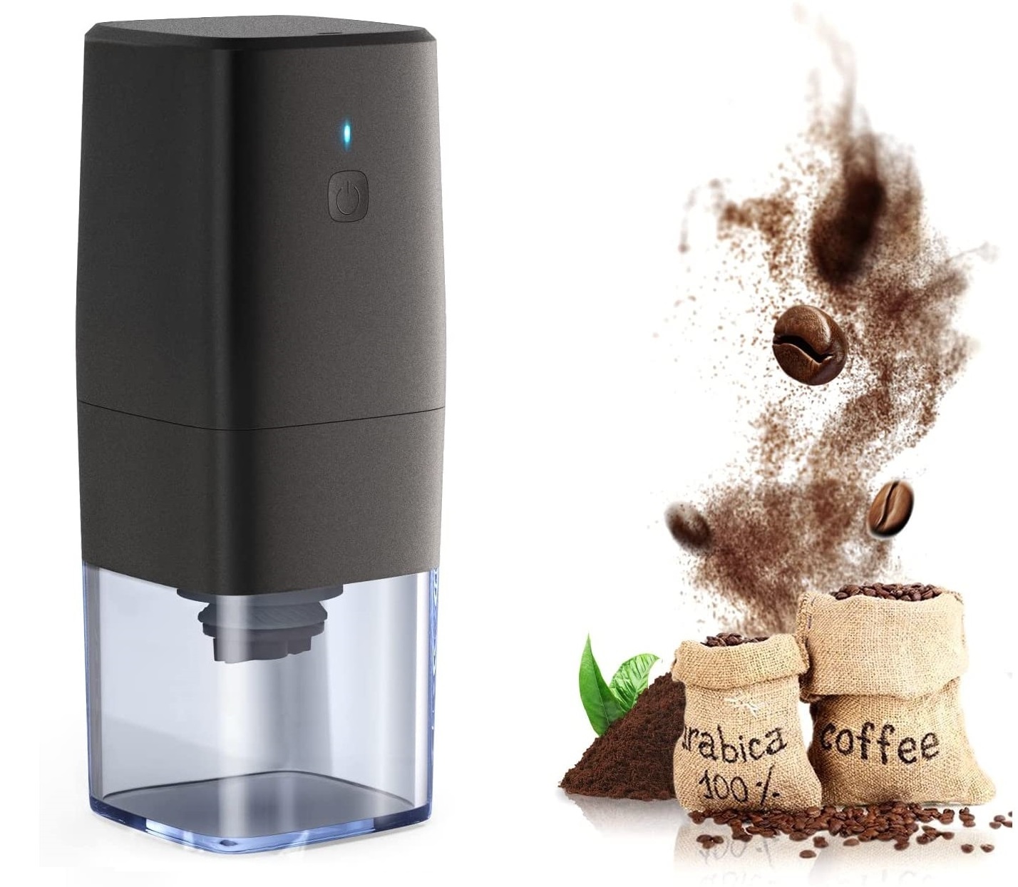 electric USB rechargeable coffee grinder coffee mill new style