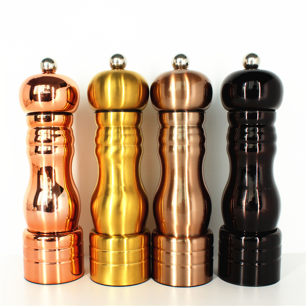 hot sell premium quality manual salt and pepper mill pepper grinder with ceramic burr spice mill stainless steel body