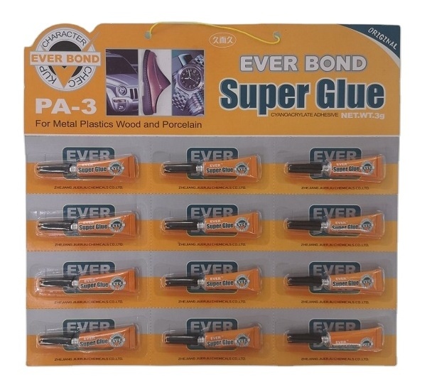 Hight Quality Strong Super Glue 12pcs Aluminum Tube 3g