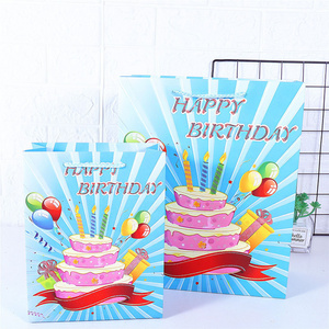 Omet Dusting Birthday Candle Cake Party Gift Paper Bag