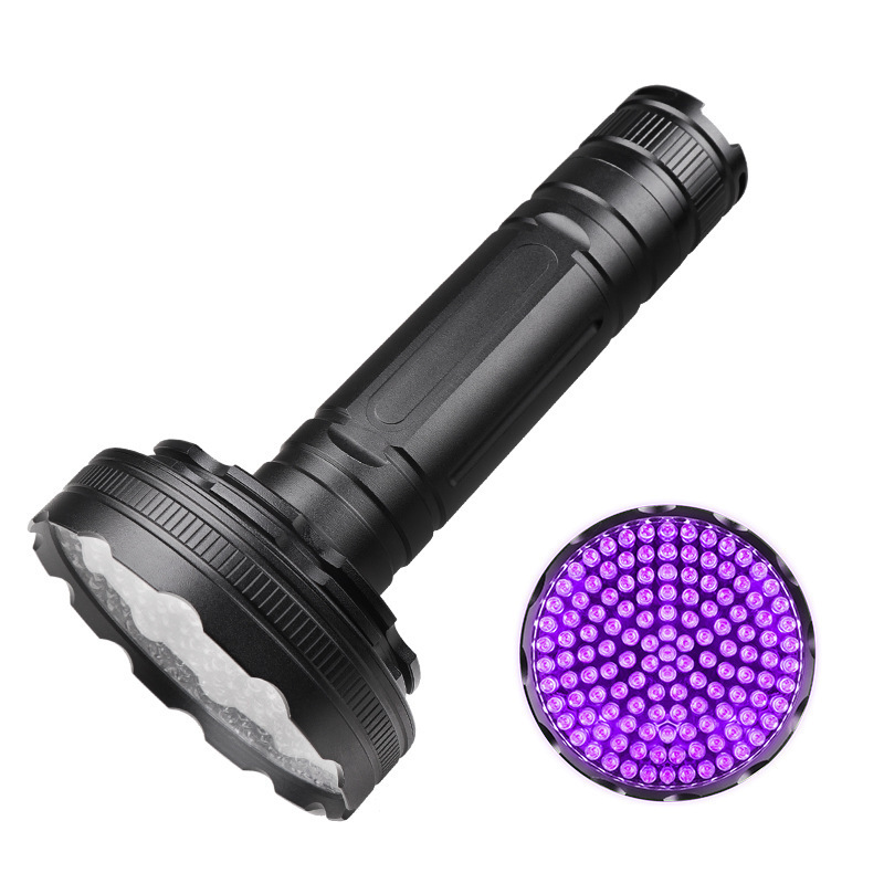 Waterproof Portable Aluminum Blacklight with AA Battery 395nm Ultraviolet Flashlight Keychain LED UV Torch for Pet Stain Marker