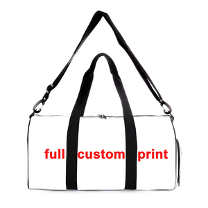 wholesale men women customizable sublimation blank gym bags sports logo custom duffle bag with shoe compartments