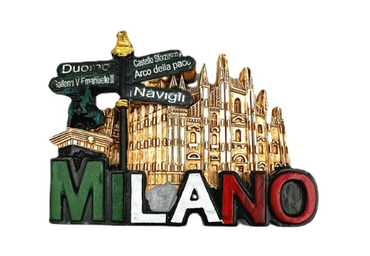 Venezia Italy Milan Cultural Creative Souvenirs Foreign City Scenery Shape Magnetic Stickers Coastal Style Refrigerator Magnets