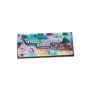 Custom Design Magnet Board 3D Epoxy Wood Fridge Magnet For Hollywood Miami Beach Souvenir