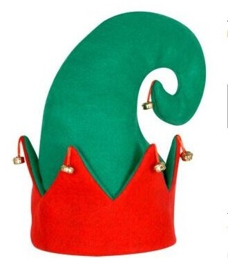 Wholesale Christmas Fancy Felt Elf Ears Hat With Jingle Bells Dress