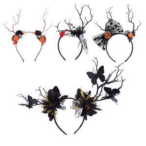 Pafu Halloween Hair Accessories Light Up Headband Halloween Headbands Scary Witch Hat Headband Halloween  Decor