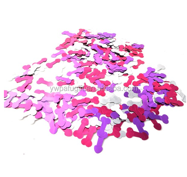 Free Shipping Hot Seller Pecker Shaped Plastic Bachelorette Party Confetti