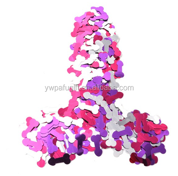 Free Shipping Hot Seller Pecker Shaped Plastic Bachelorette Party Confetti