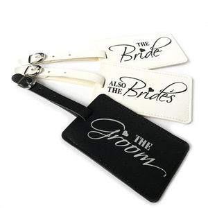 PAFU Wedding Bridal Shower Gift Bride Groom Honeymoon Luggage Tags Mr. Mrs. Travel Tags