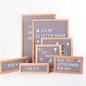 Changeable Felt Letter Board with Letters Numbers Symbols Changeable Wooden Message Board Sign Wood Letter Board