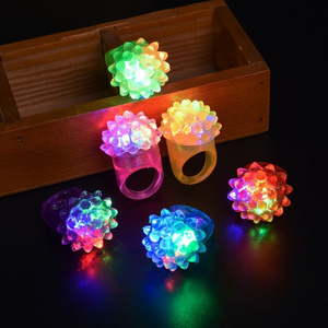 Pafu Glow in the Dark Party Supplies LED Finger Light Up Finger Ring Toys LED Party Strawberries Finger Lights for Kids