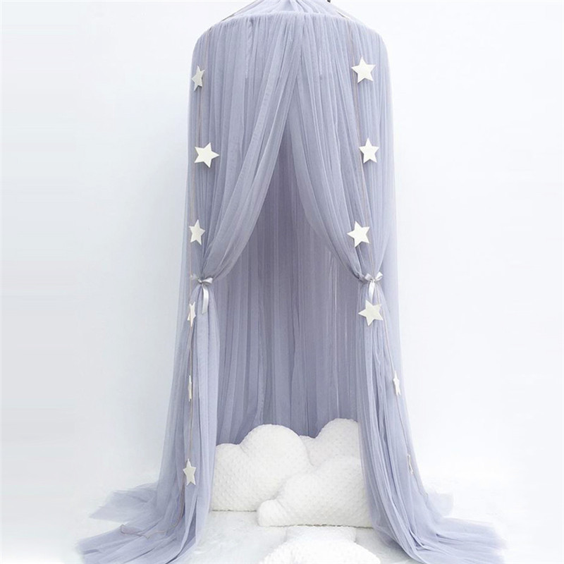 Hot Sale Lovely Style Children's Bed Curtain For Living Room Color Kid's Round Mosquito Net