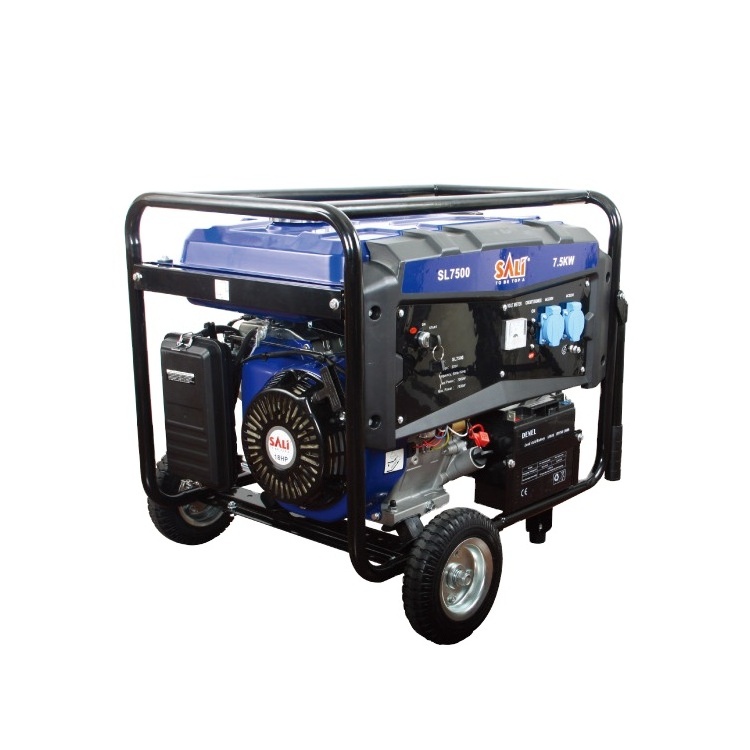 SALI SL7500 Gasoline Generator 18HP 7.5KW Engine 4-Stroke Single Phase Gasoline Generator