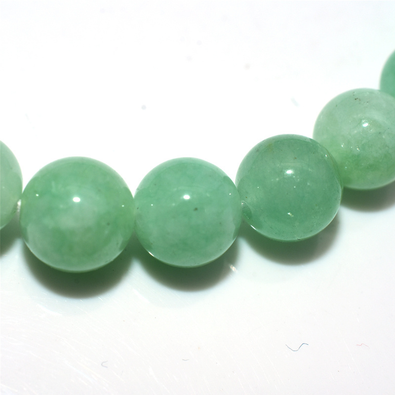 Trade Insurance High Grade 6/8/10MM Natural Burma Jade Bracelet