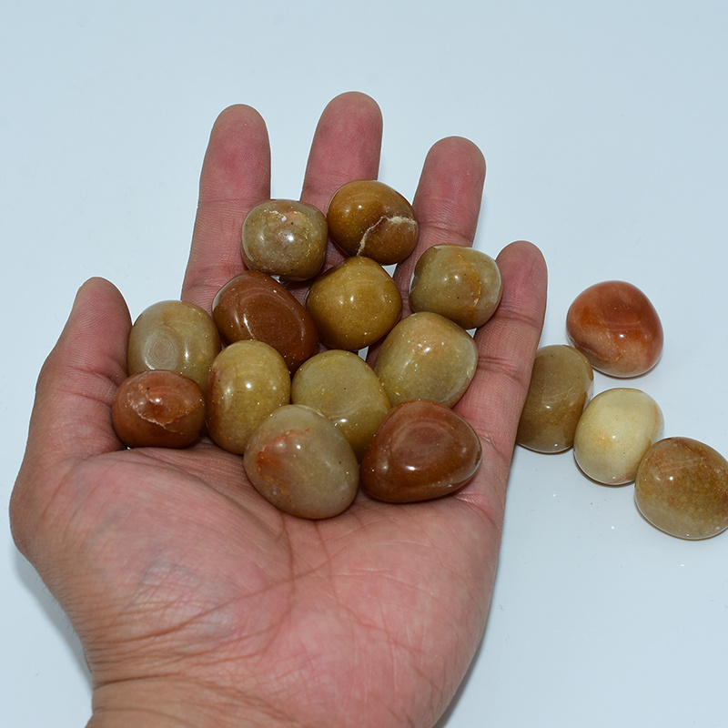 Wholesale Gemstone 20-30mm Red Aventurine Tumbled Stones For Decoration