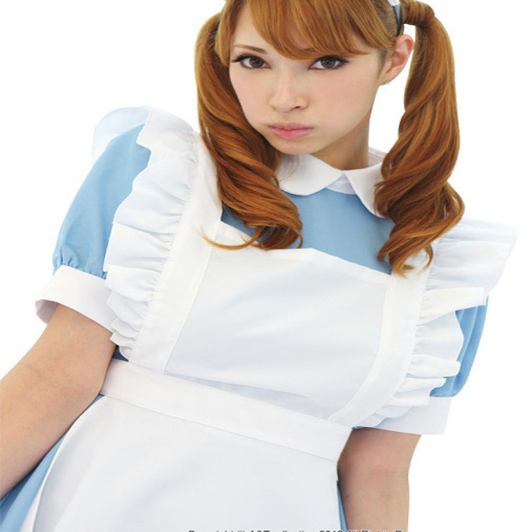 2021 New Costume Lolita Dress Maid Cosplay Fantasia Carnival Halloween Costumes for Women  Cos Set Party