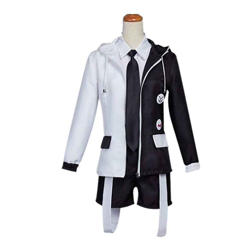 monokuma  Costume cosplay party anime Outfit cosplay   costumes Danganronpa women suits Black and White Bear