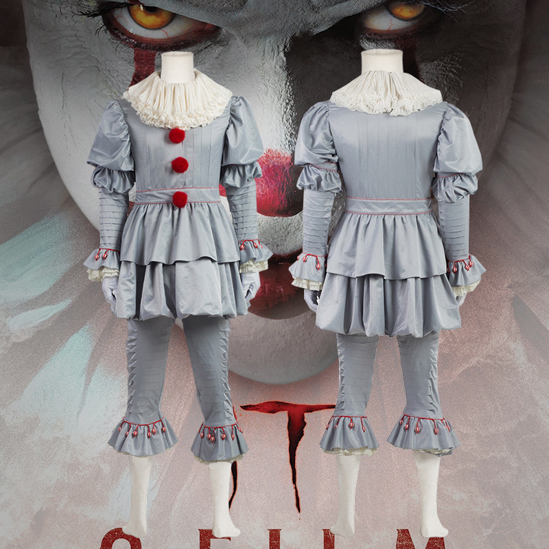 Stephen King It Cosplay Pennywise Costume Outfit Clown Costume Carnival Halloween Party Cosplay Costumes for Men Women Custom