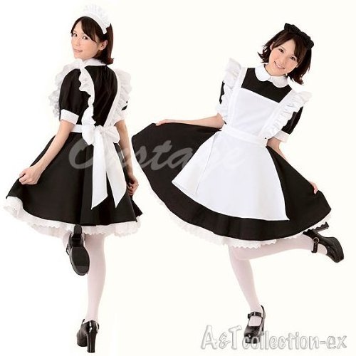 2021 New Costume Lolita Dress Maid Cosplay Fantasia Carnival Halloween Costumes for Women  Cos Set Party