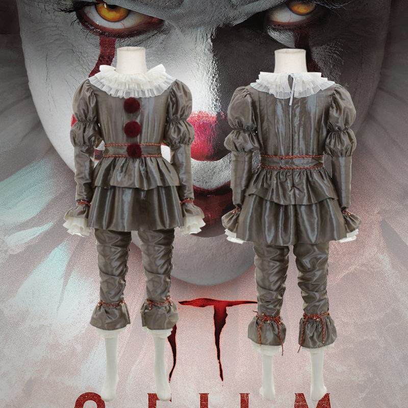 Stephen King It Cosplay Pennywise Costume Outfit Clown Costume Carnival Halloween Party Cosplay Costumes for Men Women Custom