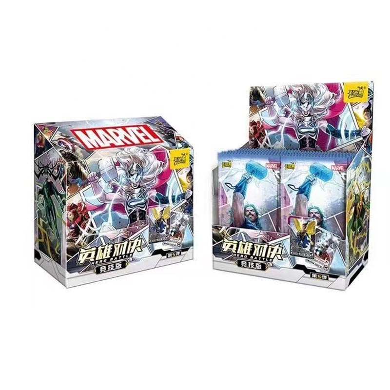 Wholesale KAYOU New Marvel Wave5 CR Collection Cards MR Iron Man Spider-Man Captain America Hulk Thor Movie Boy Game Card Toys