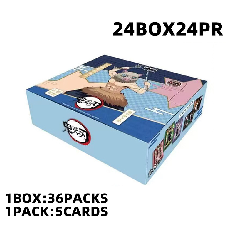 Wholesale Demon Slayer Game Board Collection TCG Cards Booster Box Rare Kimetsu No Yaiba Table Playing Cards for Kids