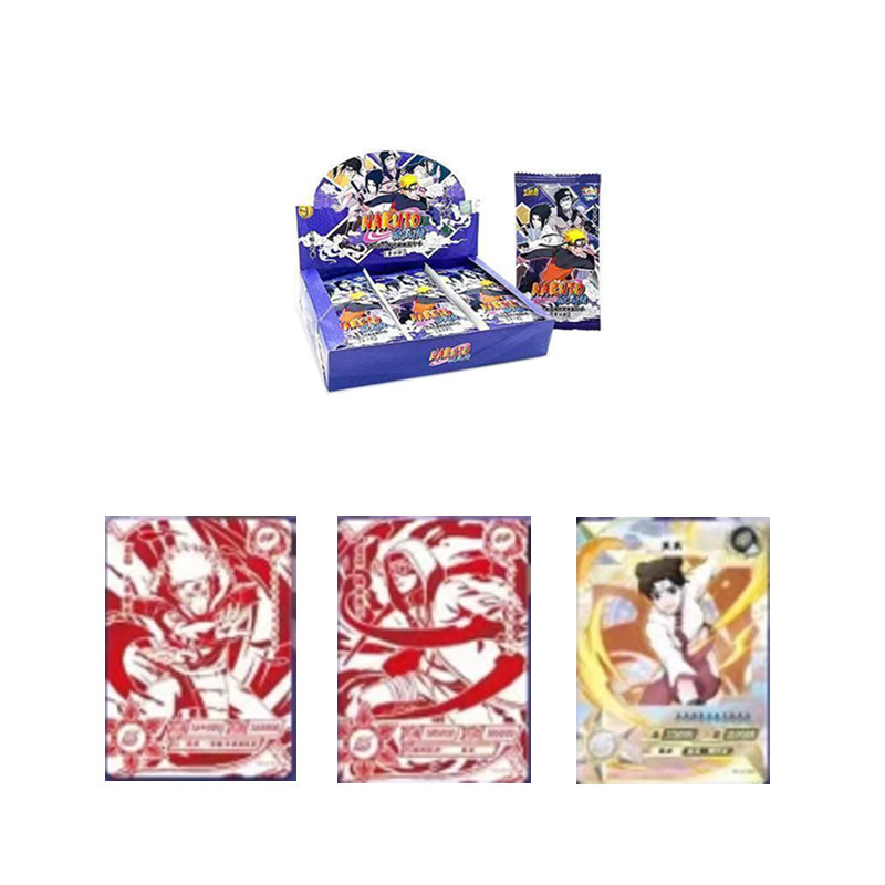 Wholesales Narutoes Collection Cards Box tier 1 wave 4 Booster 36pack 5cards Kayou Anime Playing Cards Game Cartas Gift