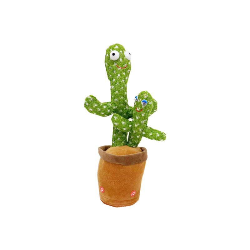 32cm Hot Sale Funny Educational Plush Toys Dancing Repeat Talking Electronic Shake Singing Cactus For Baby Adult