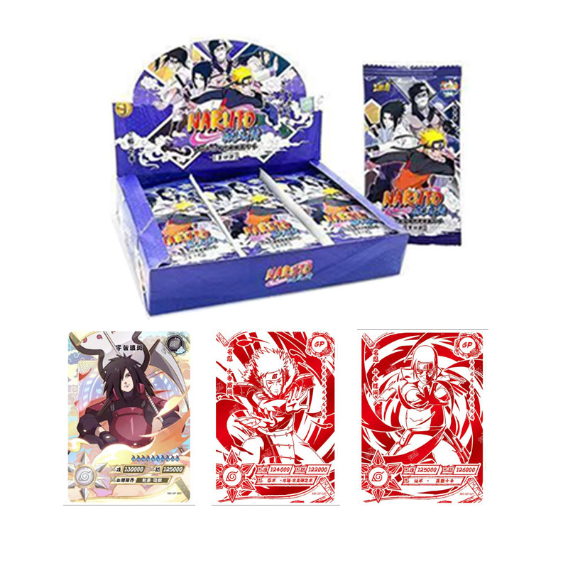 Wholesales Narutoes Collection Cards Box tier 1 wave 4 Booster 36pack 5cards Kayou Anime Playing Cards Game Cartas Gift