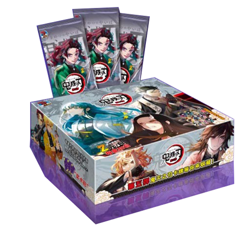 Anime Wholesale Little Dino Tier2 Wave5 Demon Slayer Box TCG Game Cards Collection Cards Demon Slayer Anime Playing Card For Gif