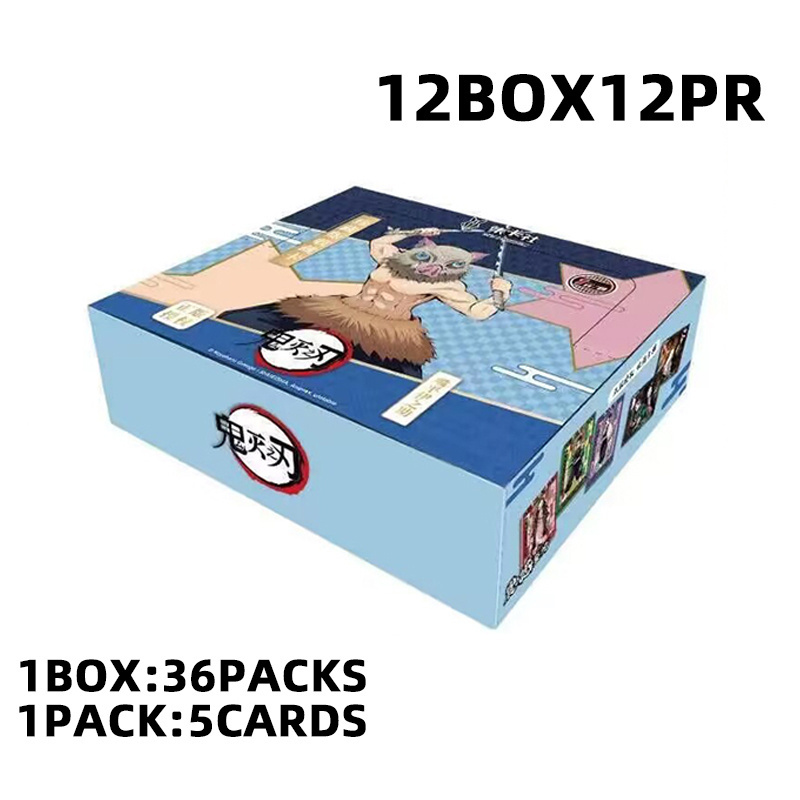 Wholesale Demon Slayer Game Board Collection TCG Cards Booster Box Rare Kimetsu No Yaiba Table Playing Cards for Kids