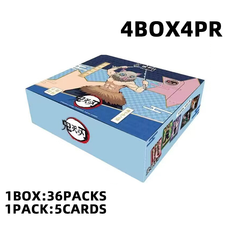 Wholesale Demon Slayer Game Board Collection TCG Cards Booster Box Rare Kimetsu No Yaiba Table Playing Cards for Kids