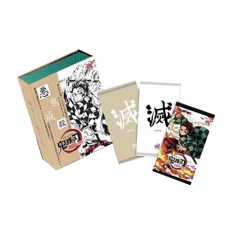 Wholesale  Demon Slayer Trading Cards Anime Collection Cards Table Playing Game Cards  For Kids Adult Toys Gift