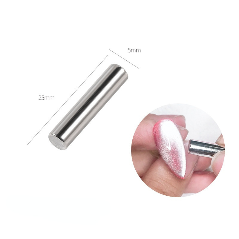 1Pcs Cylindrical Magnet For Cat Eye UV Gel Varnish With Nails Art Decoration  Fashion Nail Magnet Tools For Nail DIY Design