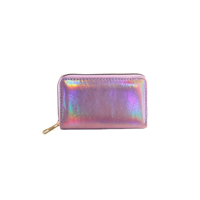 New flash radium medium long purse Mirror leather Starlight powder wallets purse for women