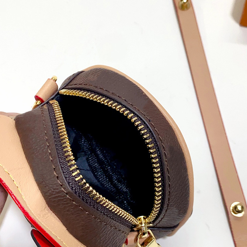 Factory wholesale cat mini bag purses High quality leather luxury Cartoon lady skew bags cute coin purse Accessory bag