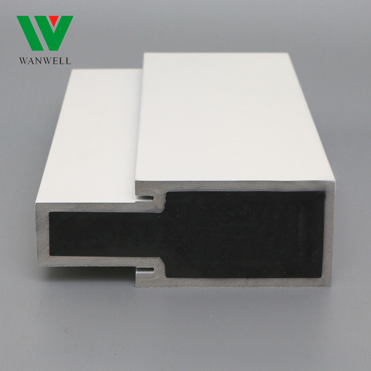 Pvc wpc solid door frame 2023 hot sell  decorative building material pvc foam trim