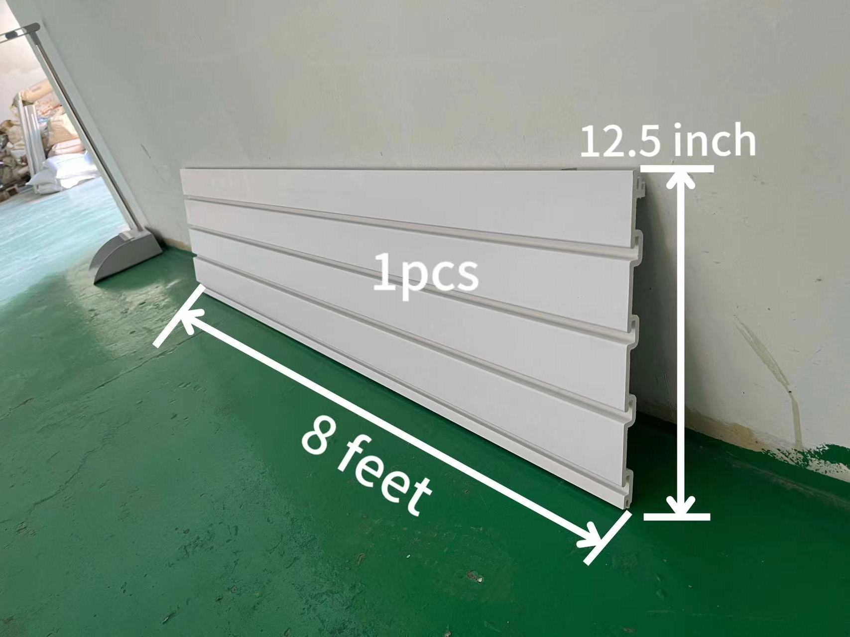 PVC Slatwall Panel for garage wall organizer   Light weight with hook DIY  Easy install