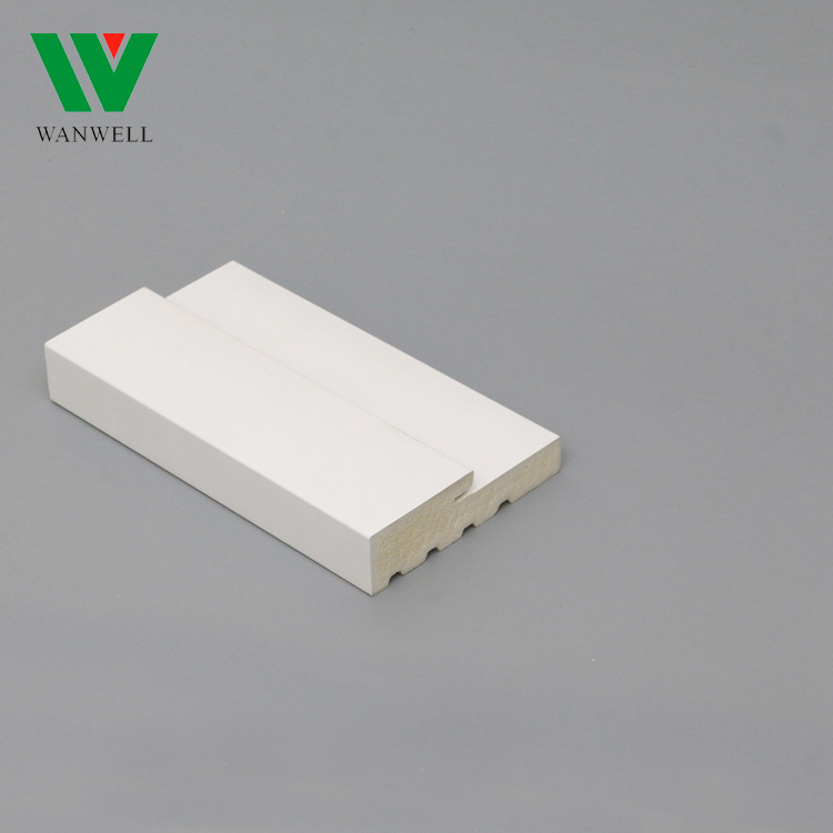 Waterproof door jamb hot sale wpc door frame pvc trim profile white vinyl