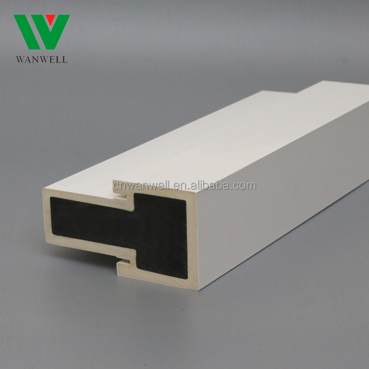 Pvc wpc solid door frame 2023 hot sell  decorative building material pvc foam trim