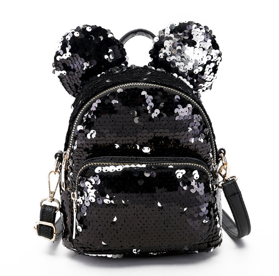 2018 hot sale magic mermaid reversible sequin backpack, wholesale polyester custom sequin backpack bag for children