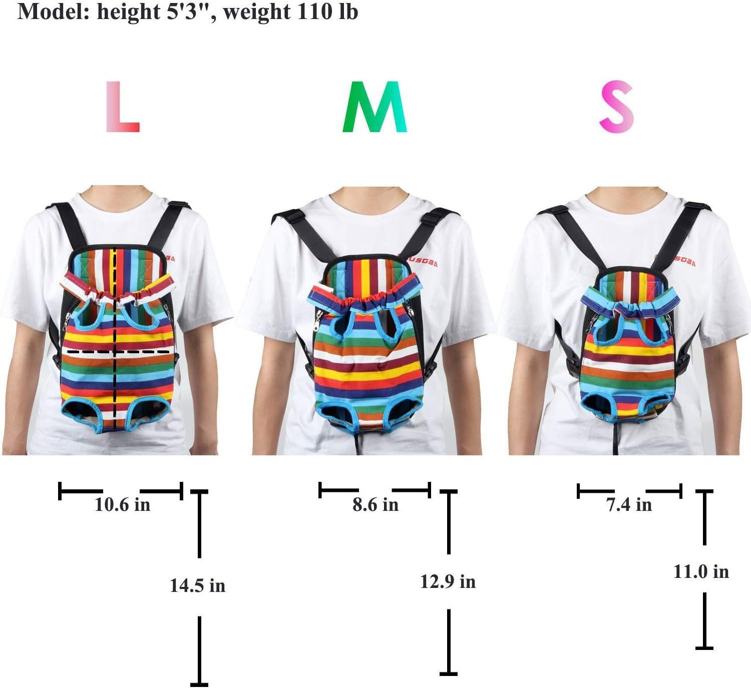 Mesh canvas fabric outdoor portable front carry should sling hang pet dog cat carrier backpack pet carrier bag