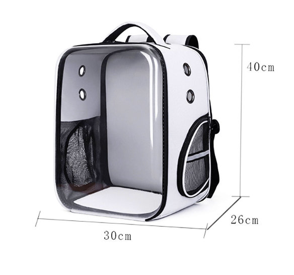 Portable Pet Carrier Bag Transparent Large Capacity Breathable Cat Carrier Backpack