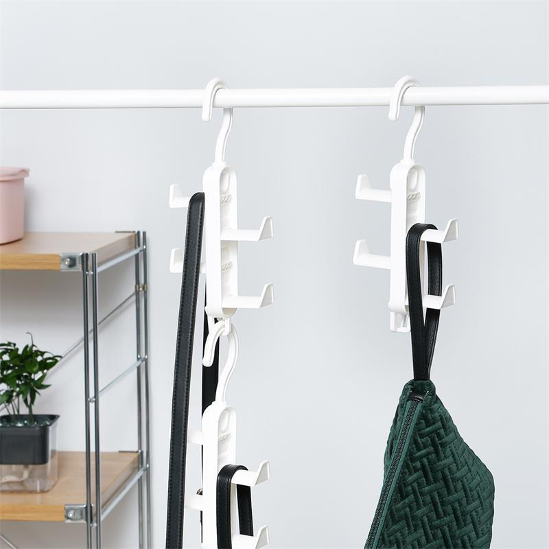 Multi-layer Wardrobe Clothes Rack Hanger Organizer Hooks Bag Hanger Scarf Belt Hanging Hook Space Saving Hanger for Home