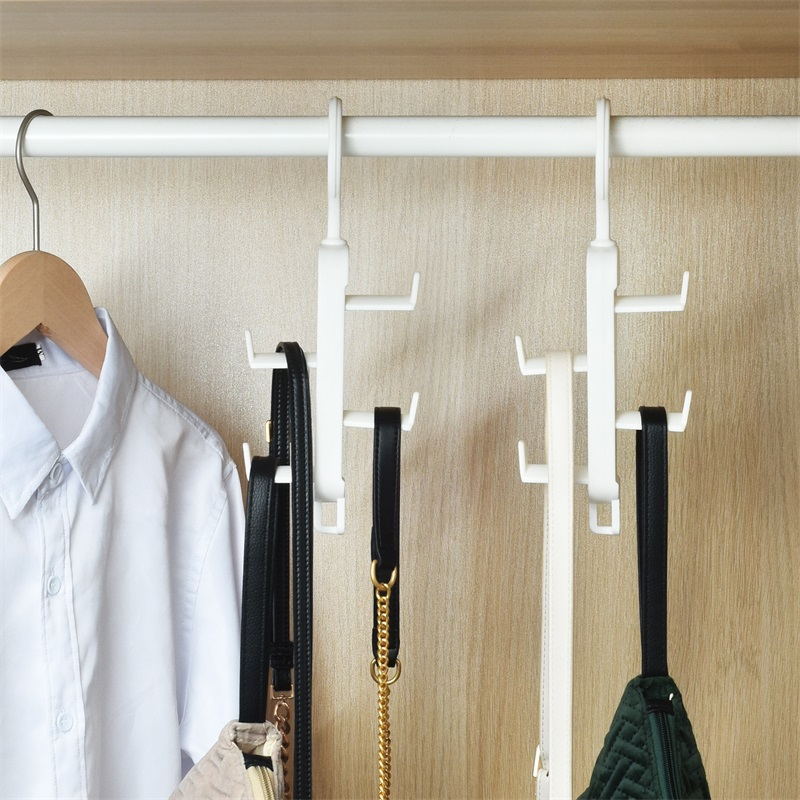 Multi-layer Wardrobe Clothes Rack Hanger Organizer Hooks Bag Hanger Scarf Belt Hanging Hook Space Saving Hanger for Home