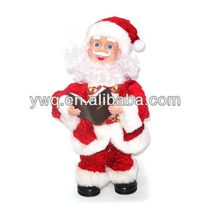 life size santa claus dancing santa claus santa with book