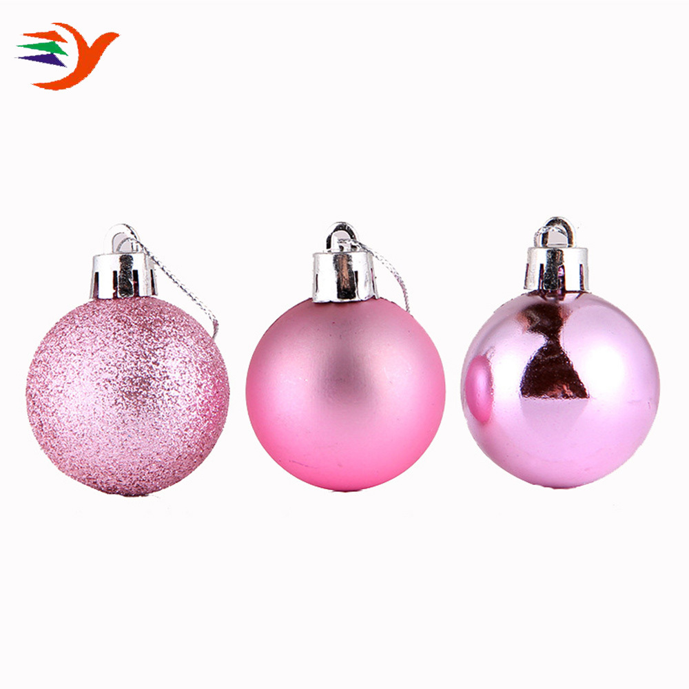 3cm 4cm 5cm 6cm shatterproof ornaments shiny matt glitter plastic tree decoration christmas baubles