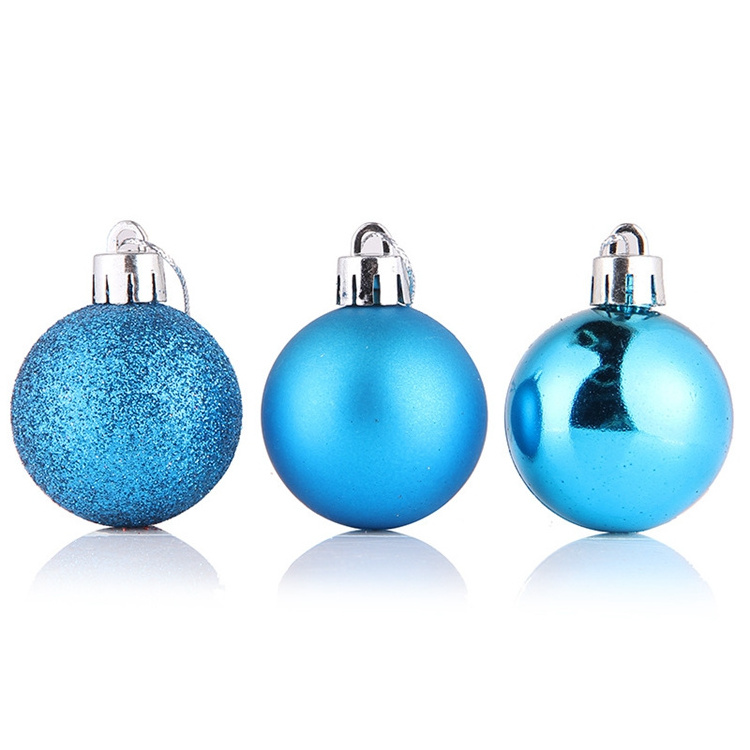 3cm 4cm 5cm 6cm shatterproof ornaments shiny matt glitter plastic tree decoration christmas baubles